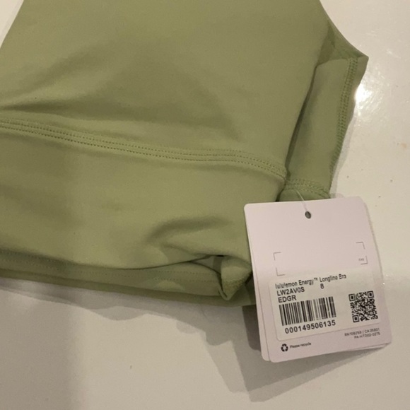 C - Lululemon Energy Longline Bra *Medium Support, B–D Cups
Edamame Green - Picture 6 of 6
